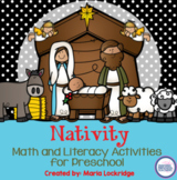 Nativity Theme Math and Literacy Preschool Activities