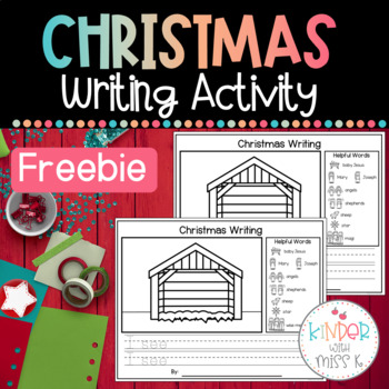 Preview of Nativity & Three Wise Men Writing Activity Printable- Freebie