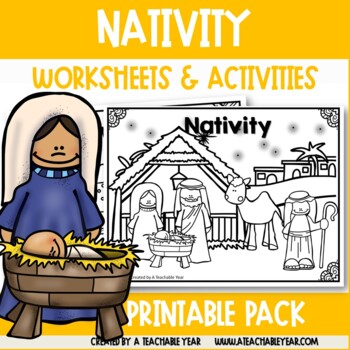 Nativity Vocabulary Activities and Worksheets by A Teachable Year
