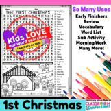 Nativity Word Search | Religious Christmas Word Search Activity
