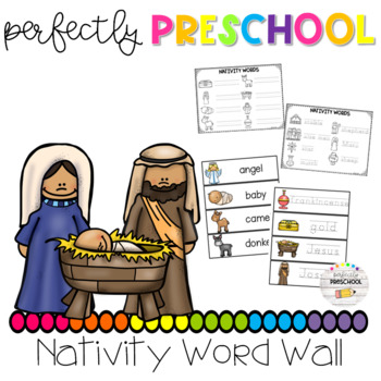 Nativity Word Wall By Perfectly Preschool 