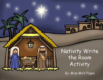Nativity Write the Room Activity by Miss Mo's Pages | TPT