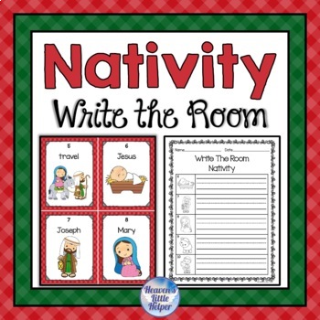 Nativity Write the Room Activity by Heaven's Little Helper - Teresa Herkel