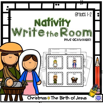 Nativity Write the Room Plus Activities by Grace Place | TpT