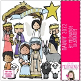 Nativity clip art  2022 COLORED by Melonheadz Clipart