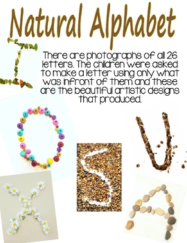 Preview of Natural Alphabet Photo Posters