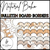 Natural Boho Bulletin Board Boarders & Letters