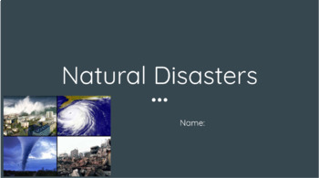 Preview of Natural Disaster Project