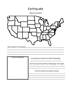 Preview of Natural Disaster Research Handout- Mississippi Specific