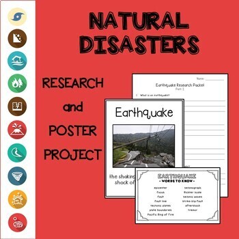 natural disaster research project middle school