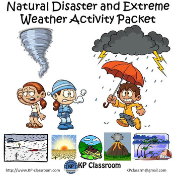 natural disaster and extreme weather activity packet and worksheets