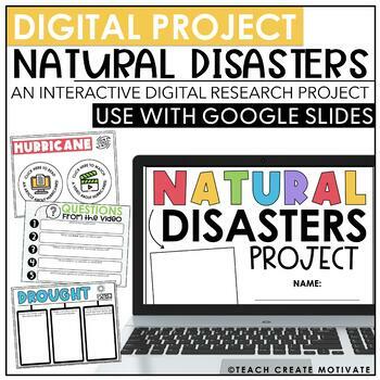 Preview of Natural Disasters & Extreme Weather Digital Research Project - Reading Skills