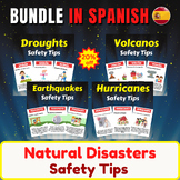 Natural Disasters Bundle in Spanish -Droughts, Earthquakes