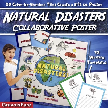 Preview of Natural Disasters Collaborative Poster --- Bulletin Board and Writing Activity