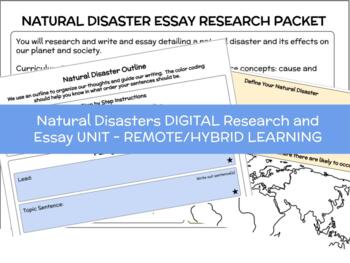 write the complete components of a research report about natural disaster