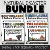 Natural Disasters Digital and Printable Research Project BUNDLE