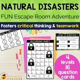 Natural Disasters Escape Room | Severe Weather Task Cards