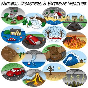Preview of Natural Disasters & Extreme Weather Clip Art