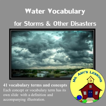 Preview of Natural Disasters: Water Vocabulary Terms & Concepts