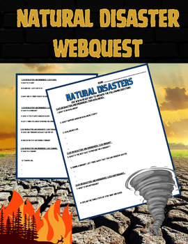 Preview of Natural Disasters/Hazards WebQuest