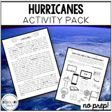 Natural Disasters Hurricanes Activity Packet