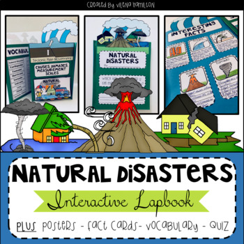 Preview of Natural Disasters Interactive Lapbook and Mini-Unit
