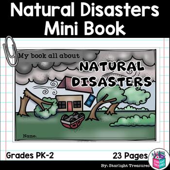 Preview of Natural Disasters Mini Book for Early Readers