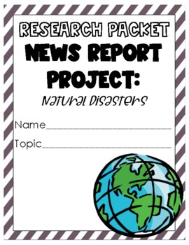 Preview of Natural Disasters News Report Project