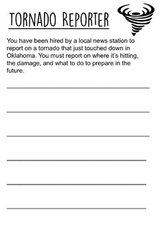Natural Disasters News Reporter by Micah's Creations | TpT