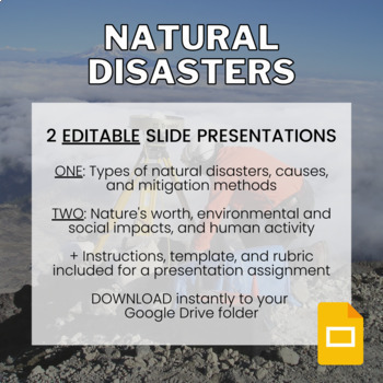 natural disasters presentation rubric