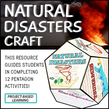 Preview of Natural Disasters Project Craft - STEM - PBL