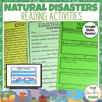 Preview of Natural Disasters Reading Comprehension Passages and Questions Grade 3