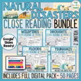 Natural Disasters Reading Comprehension Passages  | Natura
