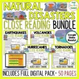 Natural Disasters Reading Comprehension Passages | Natural Disasters Activities