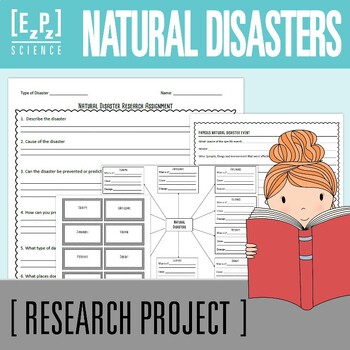 Preview of Natural Disasters Research and Presentation | Science Project