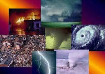 Preview of Natural Disasters SMART Board Thematic Unit