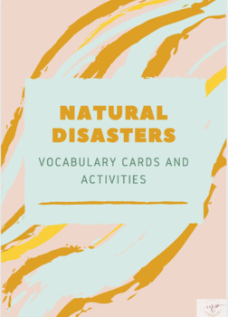 Preview of Natural Disasters/Catástrofes Naturales Actividades - SPANISH