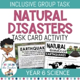 Natural Disasters Task Cards Activity - Year 6 Science