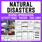 Natural Disasters Unit - Reading Comprehension, Activities, Posters, Task Cards