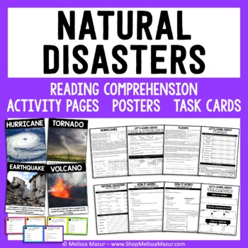 Preview of Natural Disasters Unit - Tornadoes, Hurricanes, Earthquakes, Volcanoes, Tsunamis