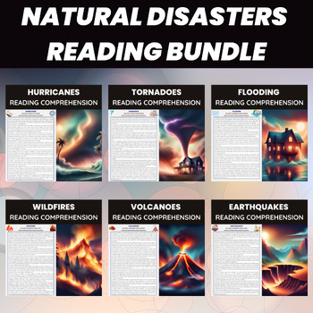 Preview of Natural Disasters Unit | Tornadoes Hurricanes Earthquakes Flooding Wildfire