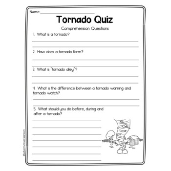 Natural Disasters Unit: Reading Passages, Research, Organizers | TPT