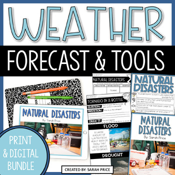 Natural Disasters Unit with Lesson Plans, Worksheets and Activities Bundle