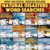 Natural Disasters Word Search Activity— Printable & Digita