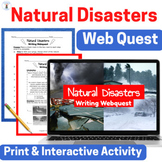 Natural Disasters Writing Webquest for Google Slides Digit