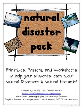Preview of Natural Disasters and Natural Hazards Pack!
