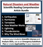 Natural Disasters and Weather - Grade 5-7 Reading Comprehension Mini Bundle