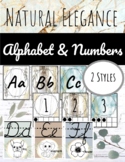 Natural Elegance Classroom Decor: EDITABLE ALPHABET POSTER