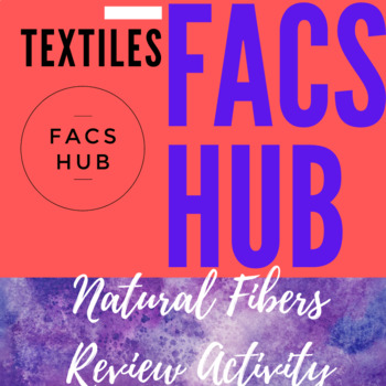 Preview of Textiles: Natural Fibers Review Activity (PDF & EASEL)