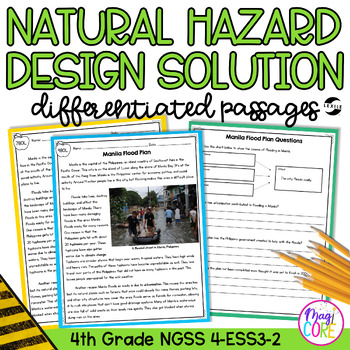 Preview of Natural Hazard Design Solution NGSS 4-ESS3-2 - Science Differentiated Passages